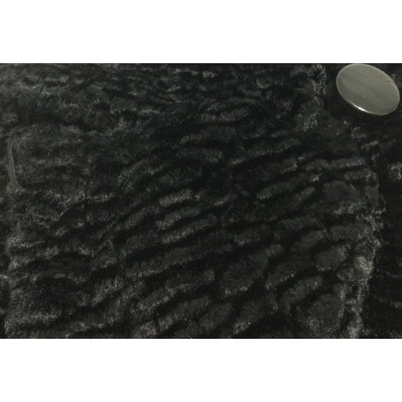 Talbots faux Persian lamb.Black size M Petite.Black jacket - Picture 15 of 16